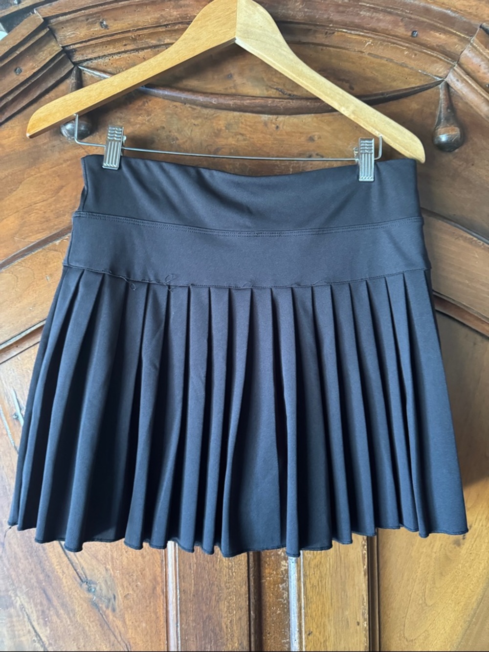 Black Pleated Skirt Skort